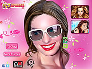Флеш игра онлайн Энн Хэтэуэй знаменитости макияж
